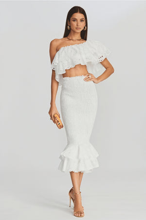 Eleganza Estiva: Top & Gonna con Volant