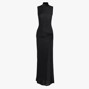 Abito Lungo Elegante con Cintura