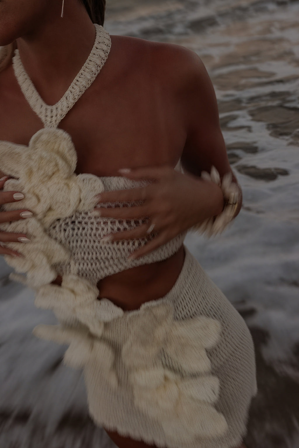 Abito Crochet Bohémien Due Pezzi