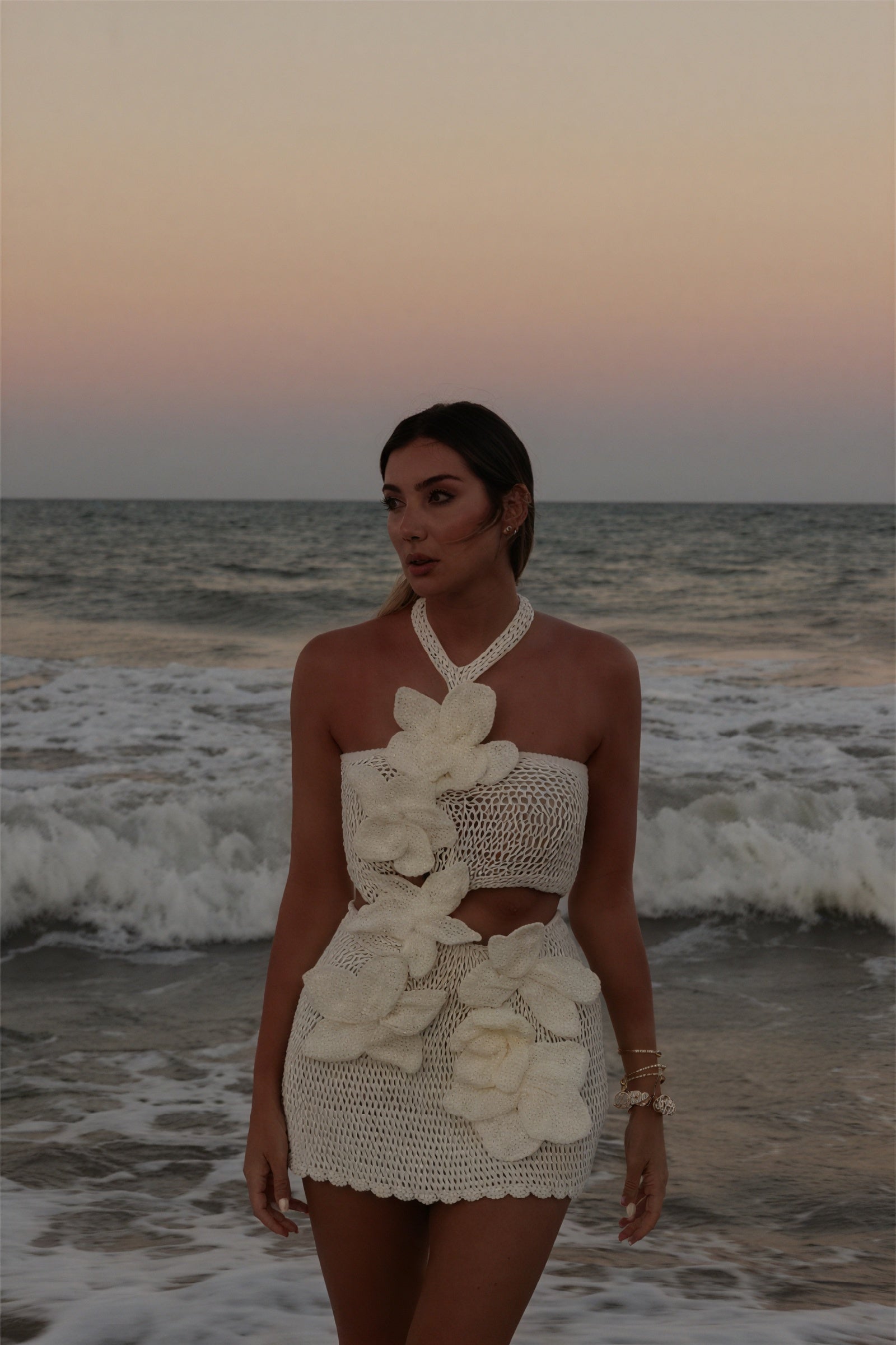 Abito Crochet Bohémien Due Pezzi