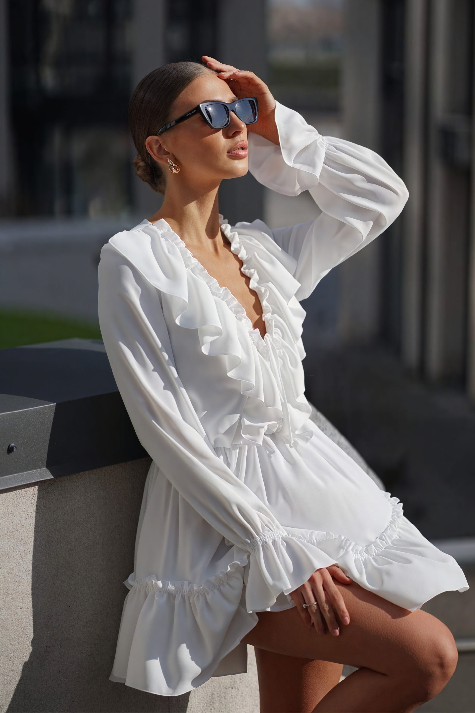 Abito Mini con Volant Romantici