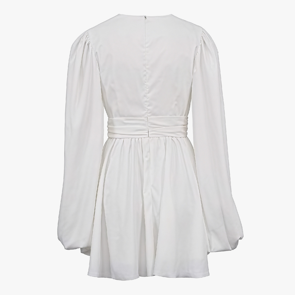 Abito Elegante con Maniche Voluminose