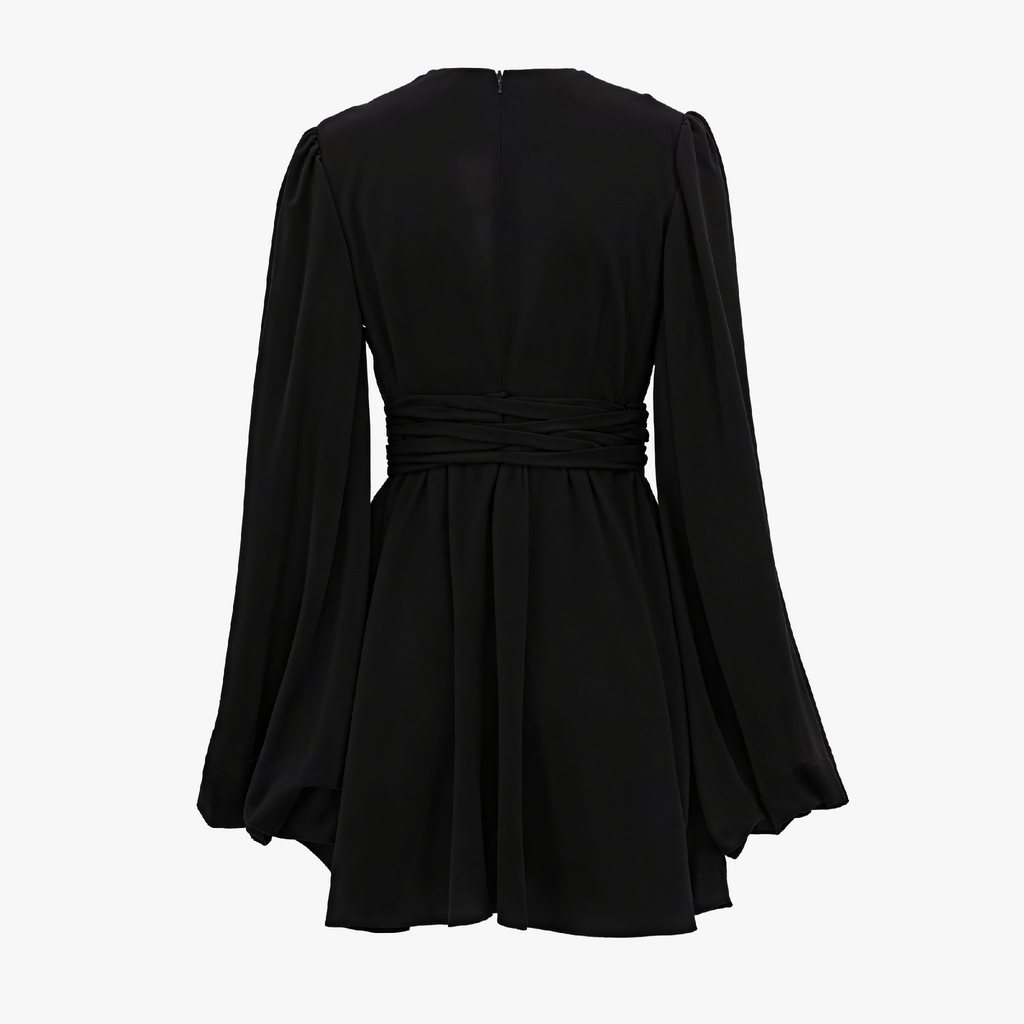 Abito Elegante con Maniche Voluminose