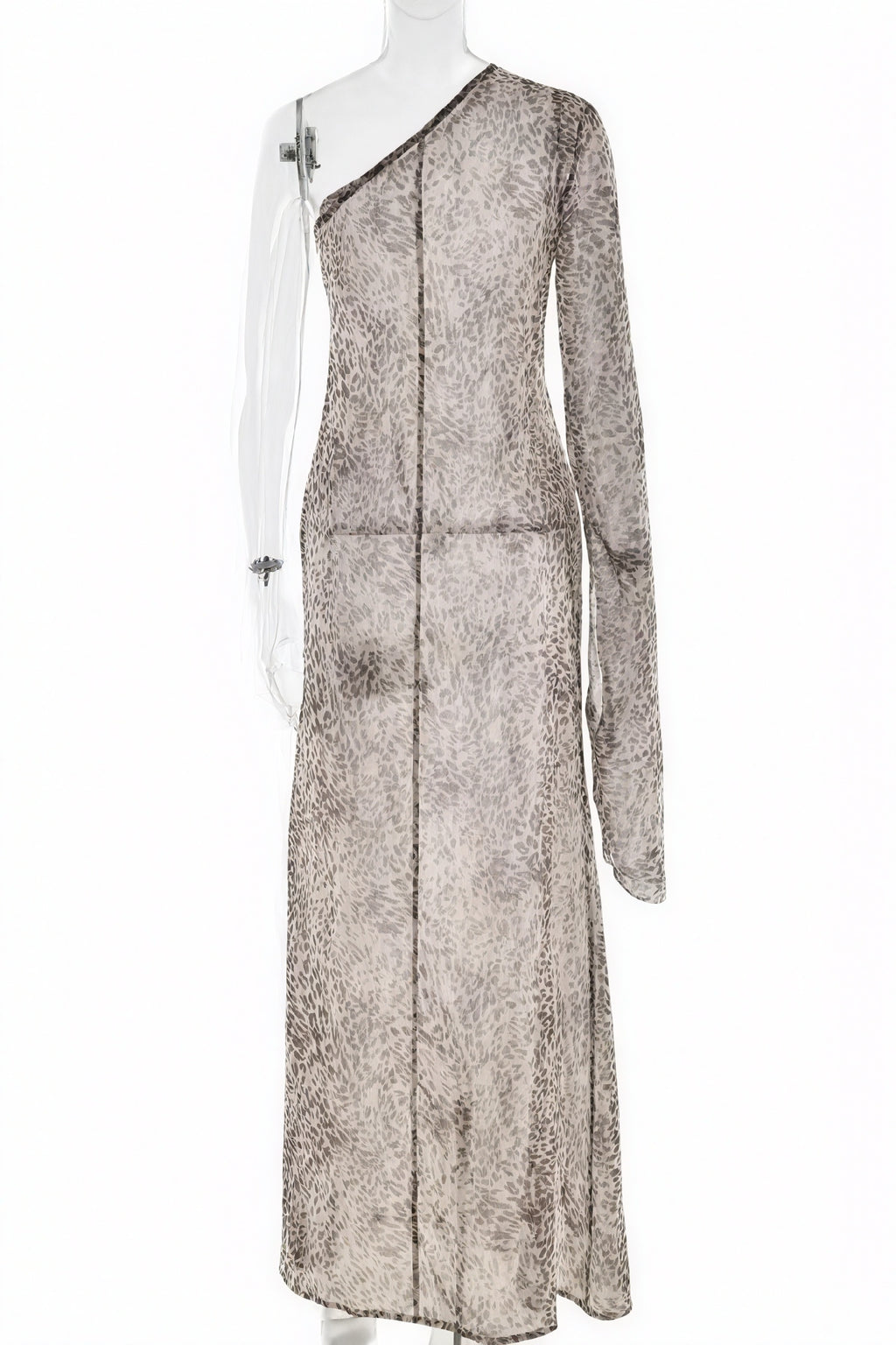 Abito Monospalla Stampa Animalier