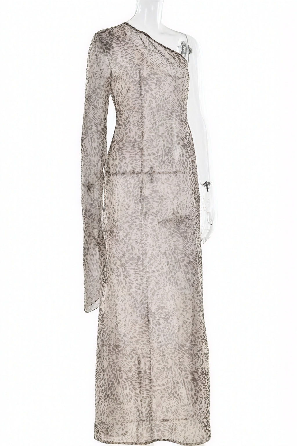 Abito Monospalla Stampa Animalier