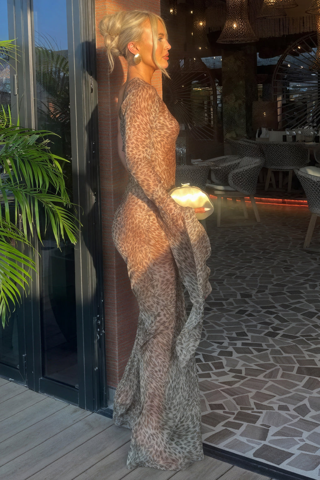 Abito Monospalla Stampa Animalier