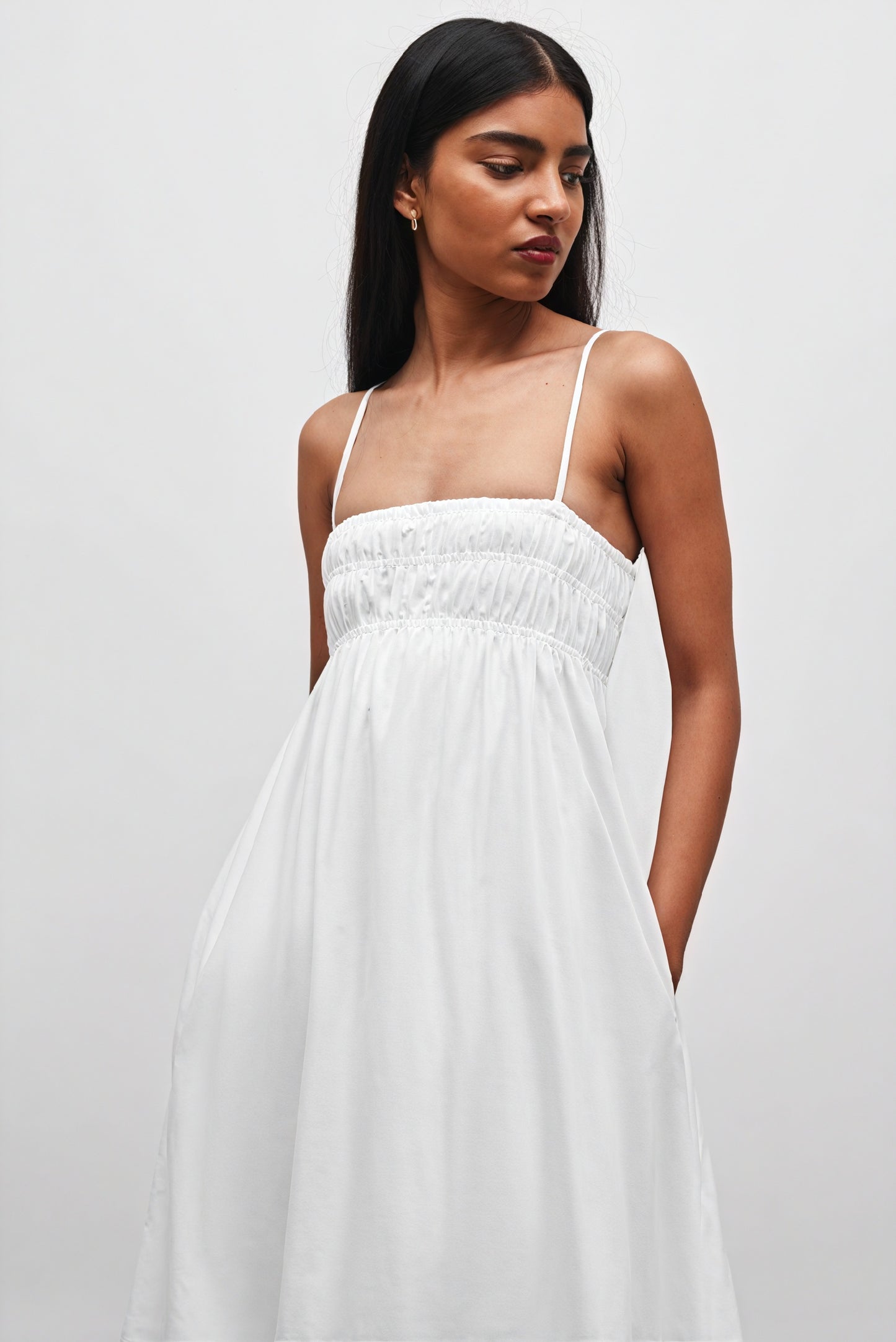 Abito Maxi con Bretelle Sottili