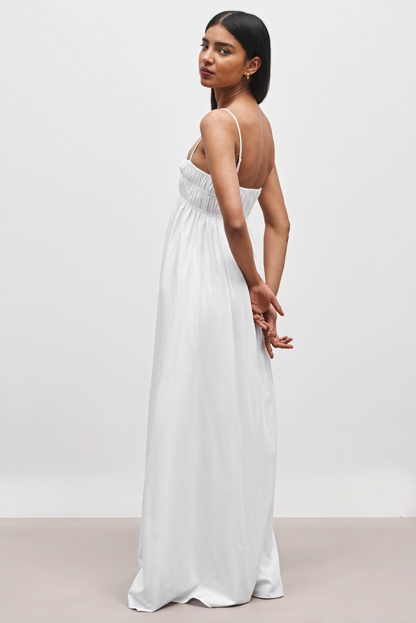 Abito Maxi con Bretelle Sottili