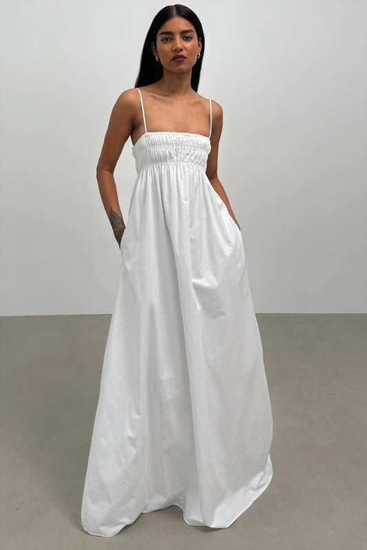 Abito Maxi con Bretelle Sottili