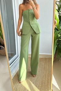 Completo Tailleur con Pantaloni Ampi