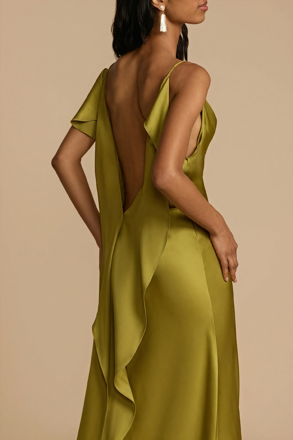 Abito Lungo Scivolato con Spacco