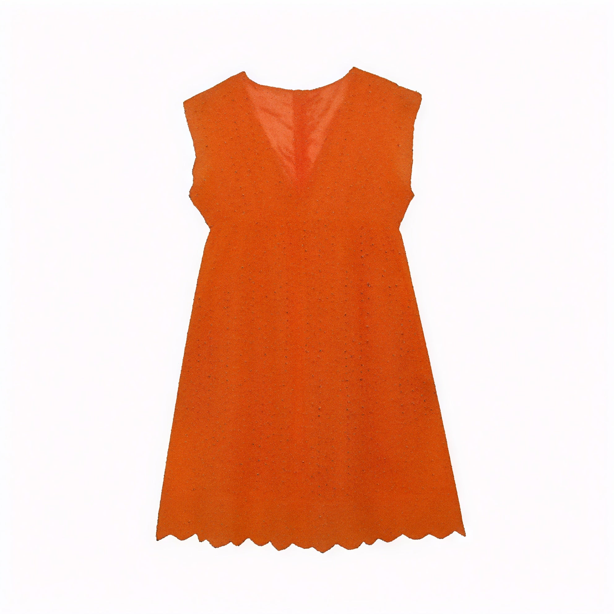 Abito Estivo Traforato Scollo a V Orlo Smerlato Senza Maniche Elegante Traspirante-81587-75e17fb2-c2bd-4f34-918f-53500a9e20da