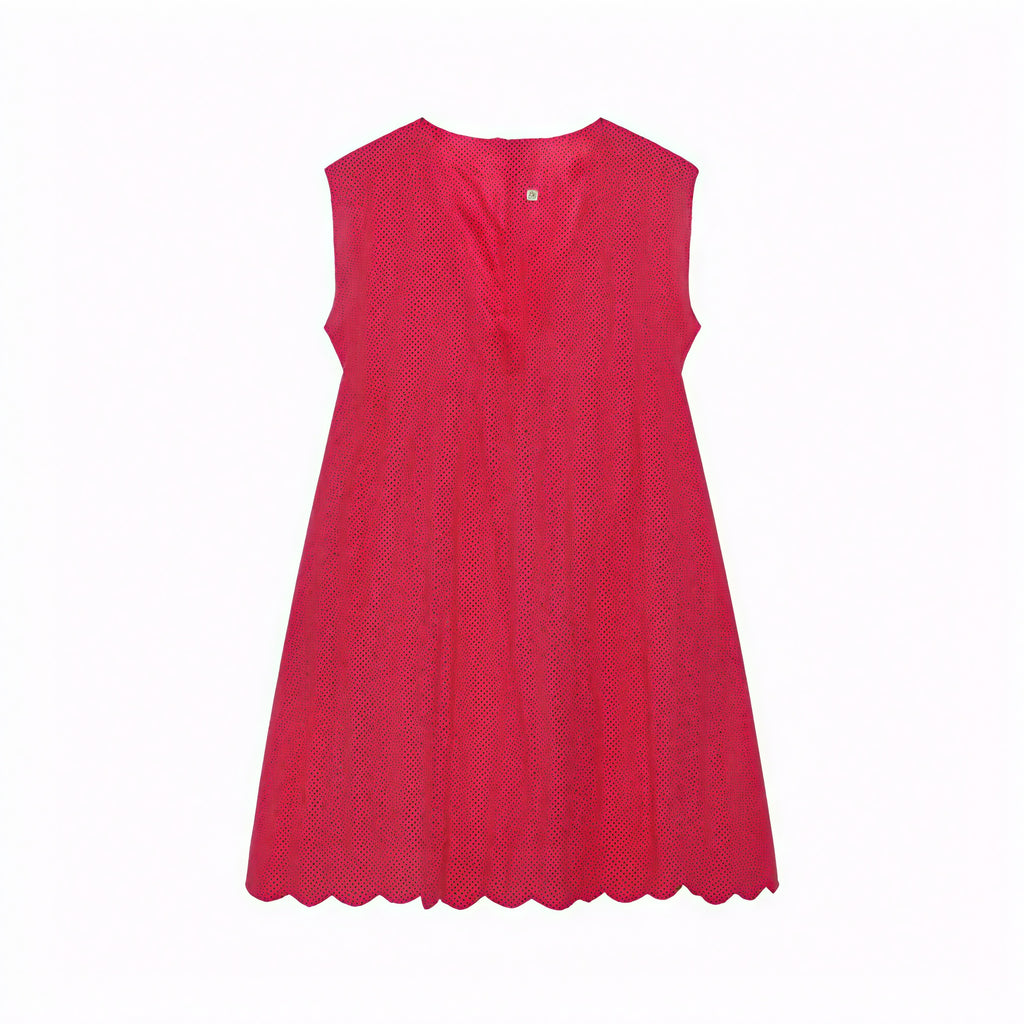 Abito Estivo Traforato Scollo a V Orlo Smerlato Senza Maniche Elegante Traspirante-81587-0bc1d5f2-4369-47c5-ba13-095e732b81a6