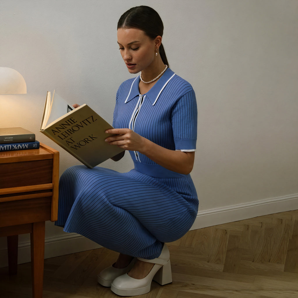 Abito Midi: Fascino Retrò e Silhouette Raffinata