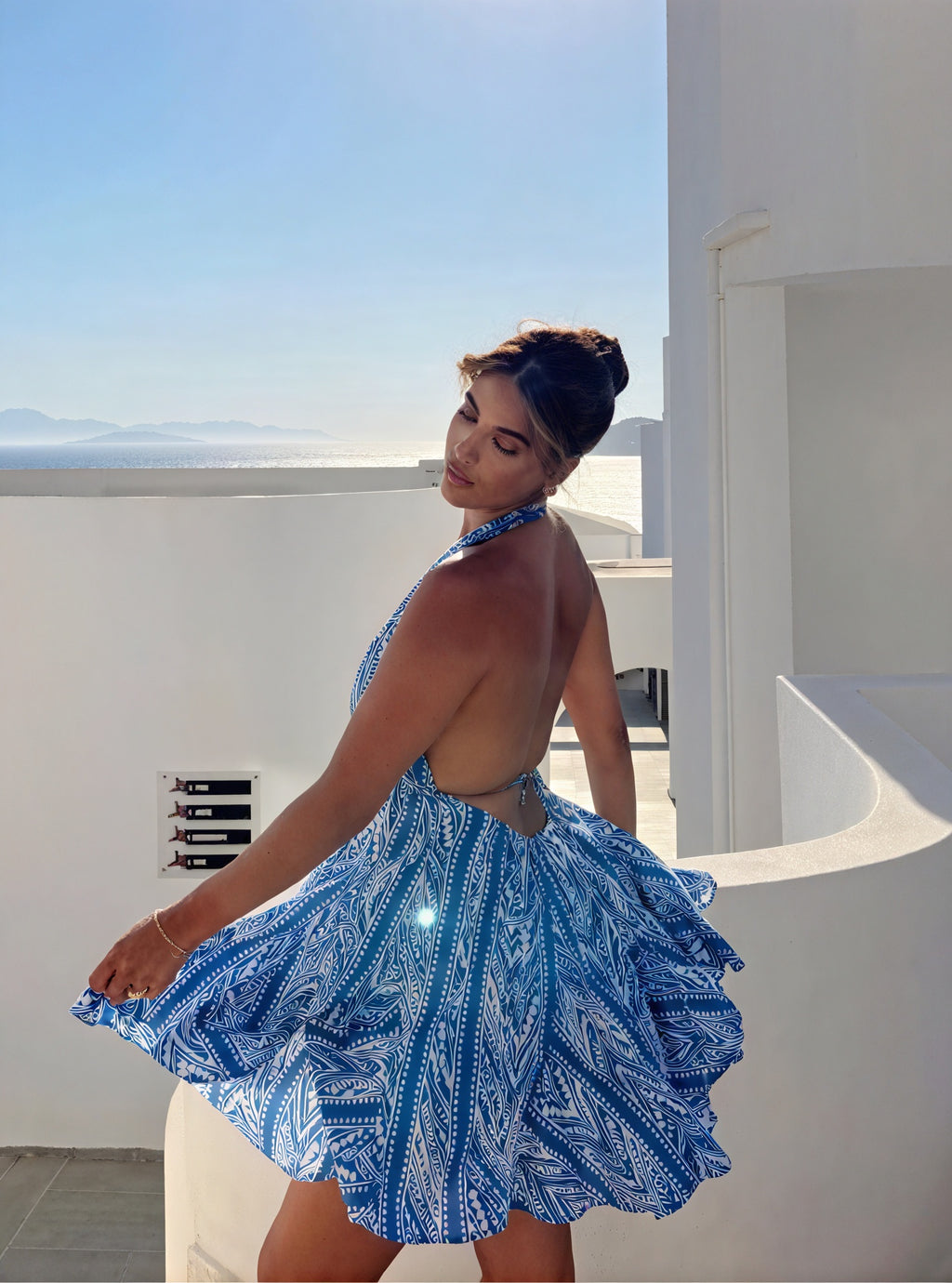 Abito A-Line con Scollo Halter