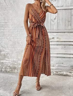 Abito Maxi con Cintura Nodo