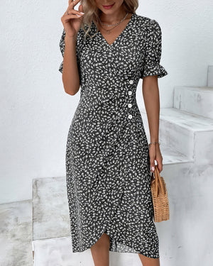 Abito Midi Floreale Stile Bohemien