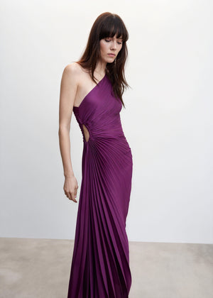 Abito Monospalla Plissettato Donna – Orlo Asimmetrico, Elegante-83236-8c42eabf-f762-40ee-af86-76110b26afc0