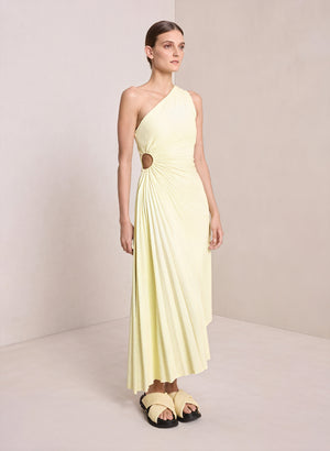 Abito Monospalla Plissettato Donna – Orlo Asimmetrico, Elegante-83236-efc92923-2625-4470-9f98-742035a93e74