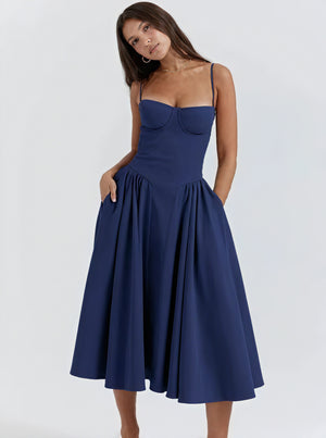 Couture-moda | Regina-Neck Dress - Stylish Casual Summer Dress - Image 2