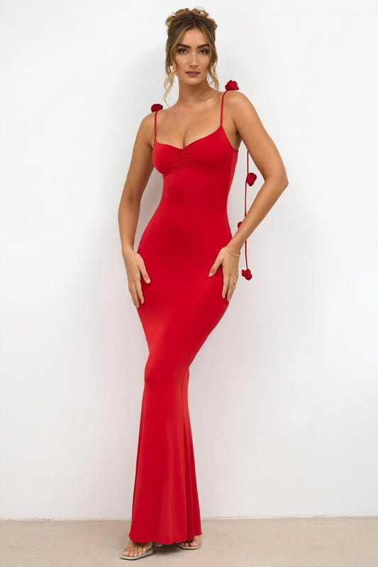 Dorio Moda Abito Maxi Donna – Senza Maniche, Schiena Aperta, Dettagli Floreali S-XL-83277-610e1476-8643-4970-946c-88a922b25fee