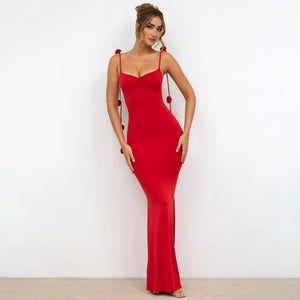 Dorio Moda Abito Maxi Donna – Senza Maniche, Schiena Aperta, Dettagli Floreali S-XL-83277-7c6835cd-48f9-4c8c-b2e8-1027af804309