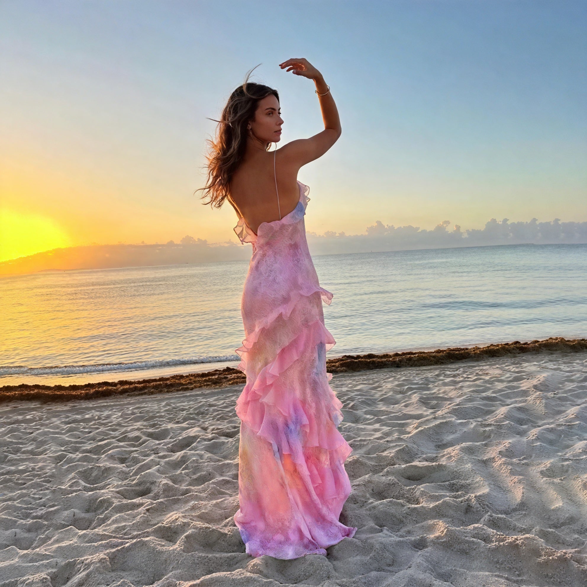 Dorio Moda Abito Estivo da Donna – Design Fluido, Rouches, Spalline Sottili-83280-901d5f02-4cc7-4b2e-8835-73bc7a3047e7