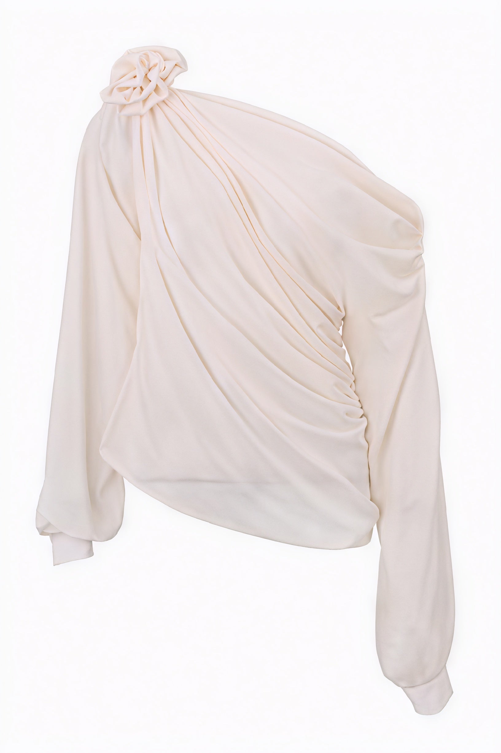 Abito da Donna Spalle Scoperte – Dettaglio Rosa 3D, Stile Serata-83303-a242b138-3f10-475e-9d03-0dfcef40296e