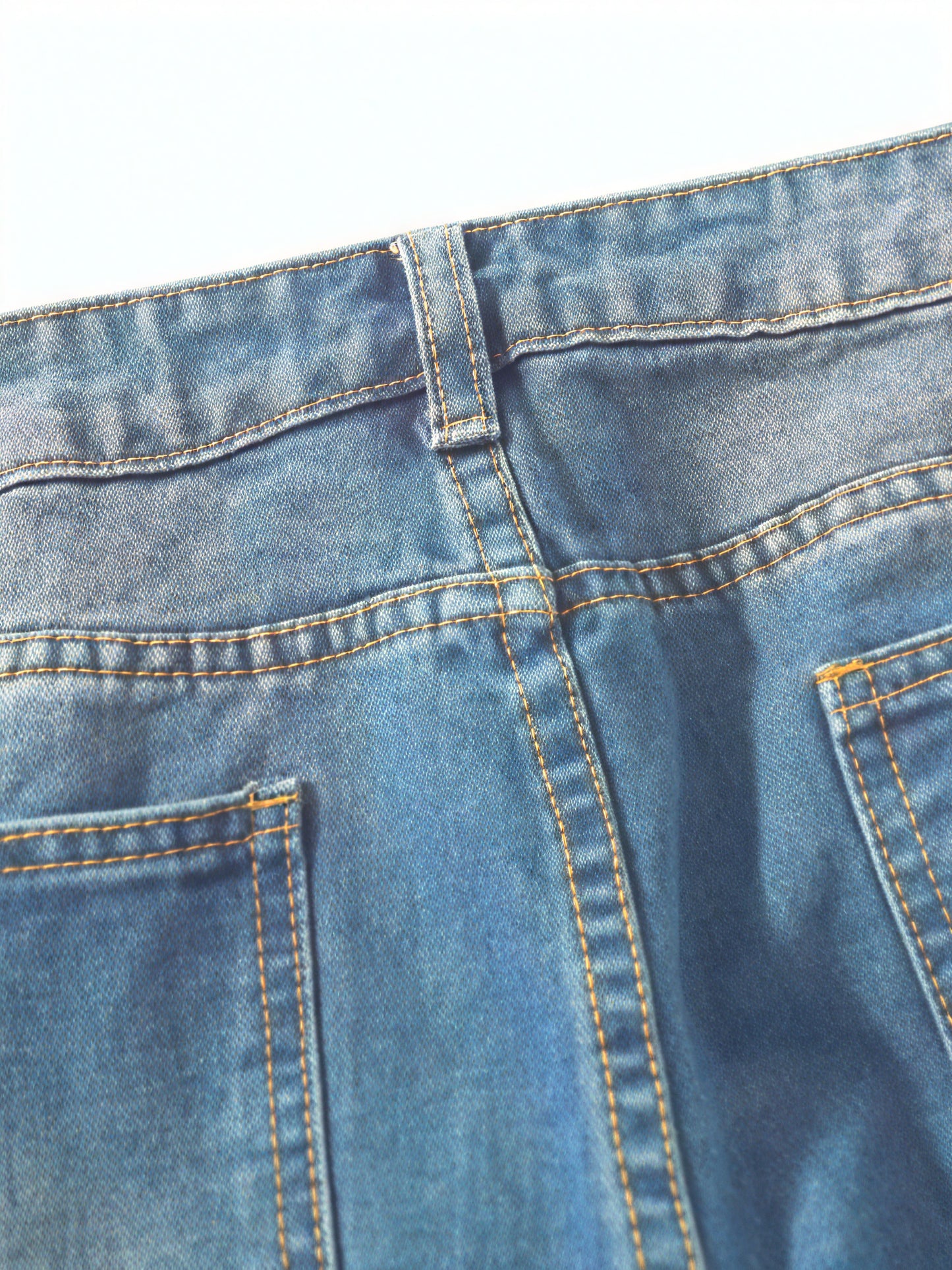 Jeans Donna Azzurro Chiaro Vestibilità Larga Orlo Risvoltato Chiusura Bottoni-83359-d1f98f45-4291-49e6-b6b3-cba92a35ef9d