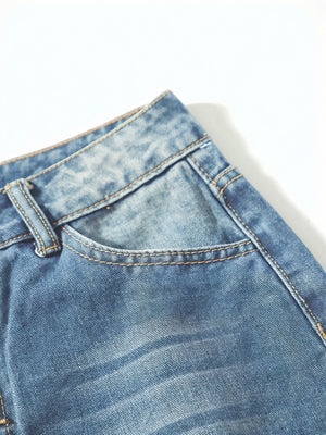 Jeans Donna Azzurro Chiaro Vestibilità Larga Orlo Risvoltato Chiusura Bottoni-83359-040c4cc9-2a7c-438d-80f4-a2f8e1c34aed
