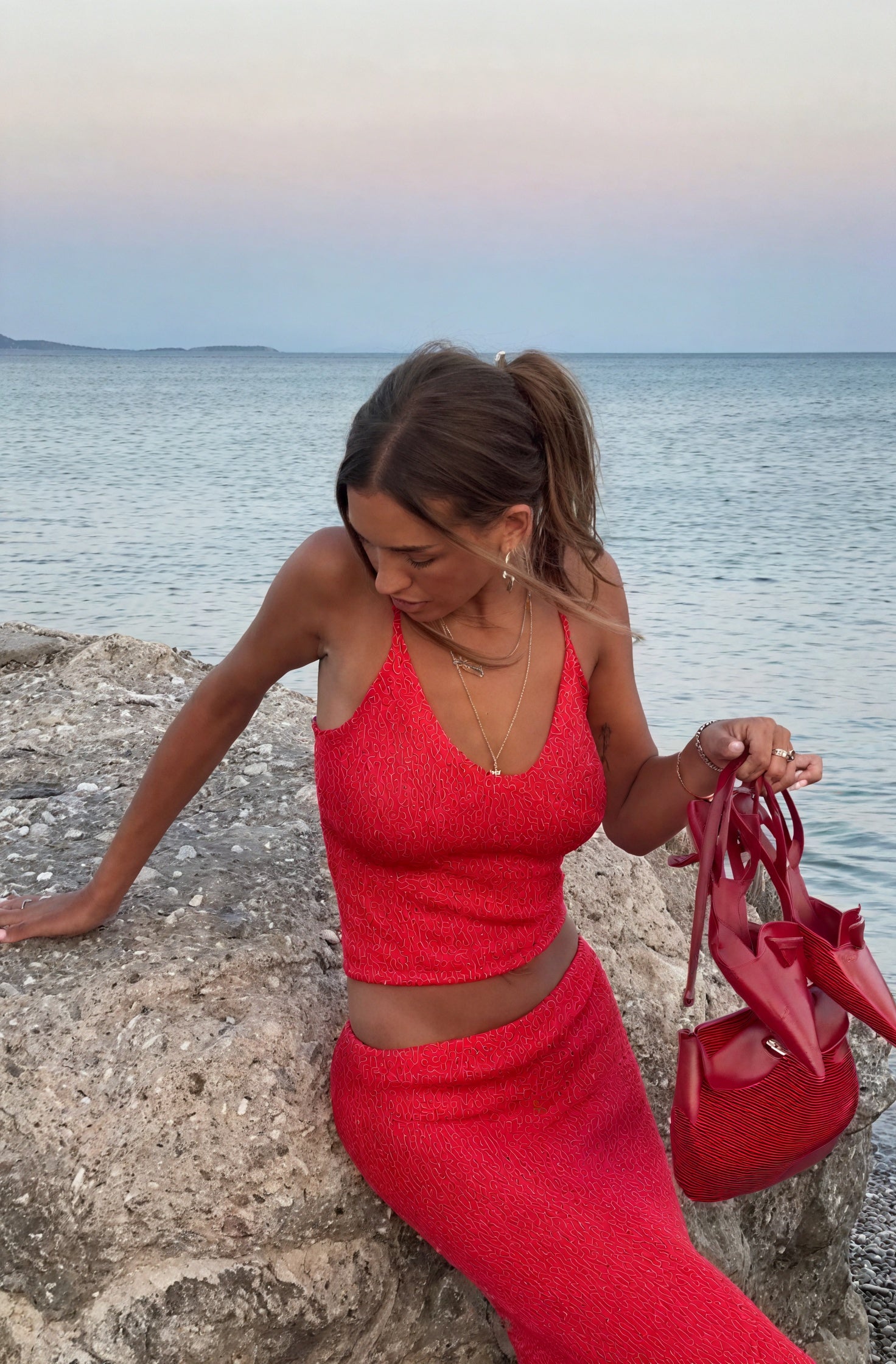 Completo Due Pezzi Donna Scintillante – Top Spalline e Maxi Gonna, Dorio Moda-83554-1c13acdf-937e-4248-8bbb-39856680d3c1