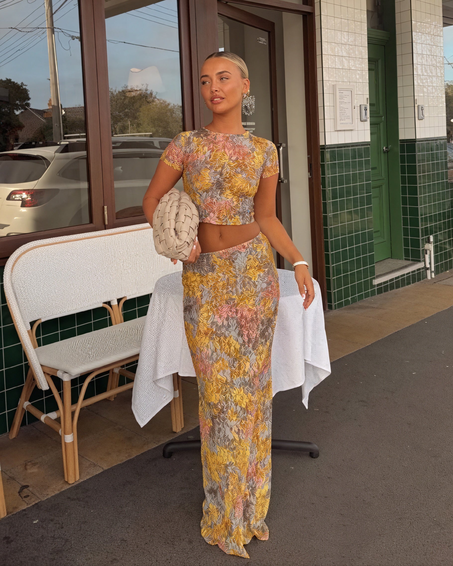 Completo Due Pezzi Donna – Crop Top e Maxi Gonna Stampa Floreale, Dorio Moda-83559-6ec504c3-fed5-4213-9852-cce1ad444e68