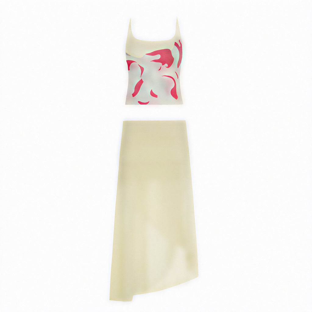 Abito Donna Floreale con Spalline Sottili – Gonna Arricciata e Orlo Asimmetrico, Stile Estivo Elegante-83580-5fa0c415-5503-4771-85d4-697d37d229a9