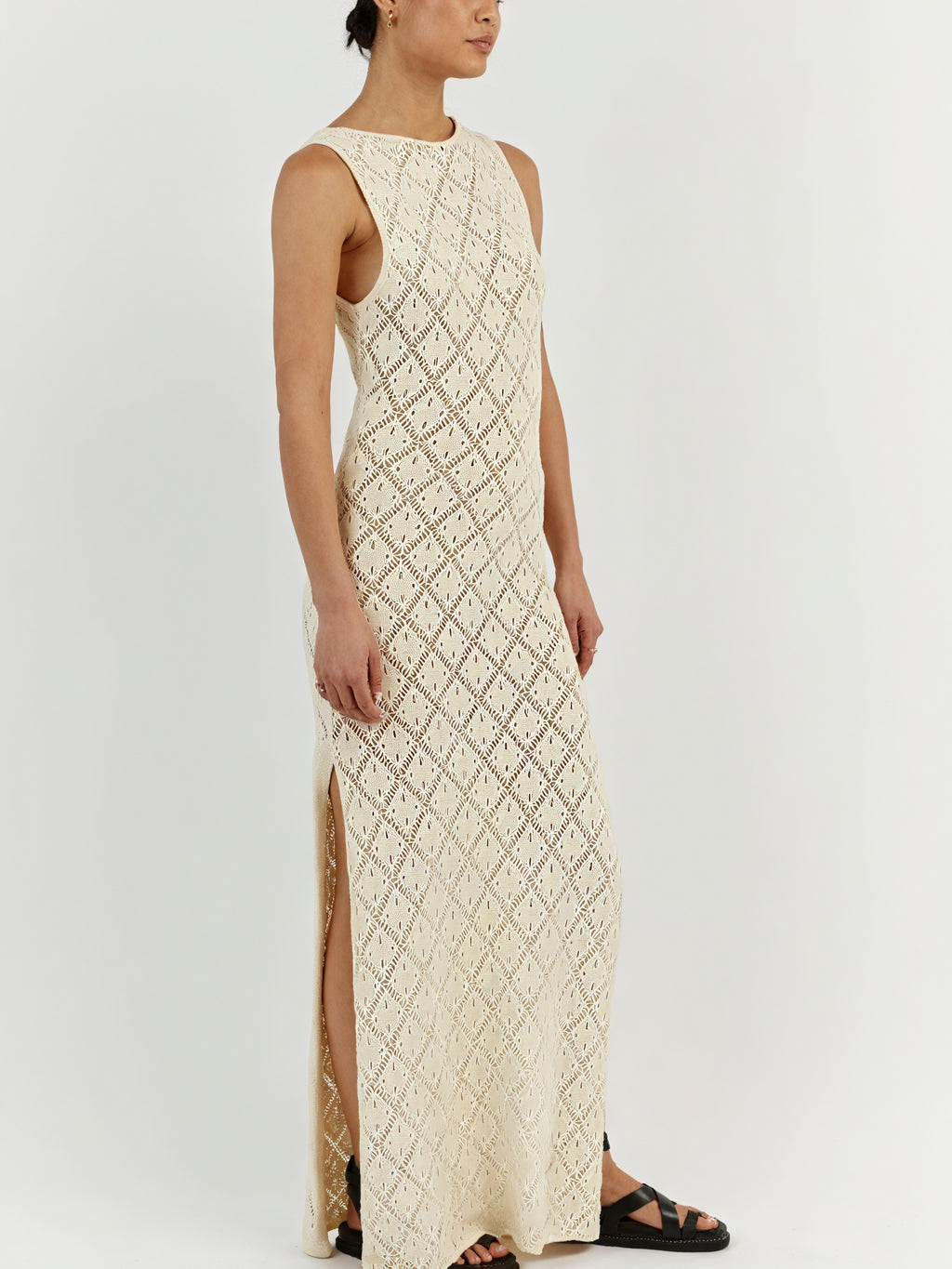 Abito Maxi Donna Senza Maniche – Lavorazione a Maglia Aperta, Stile Versatile-83712-ec37fc37-321f-4c13-9fbf-889d822c6161