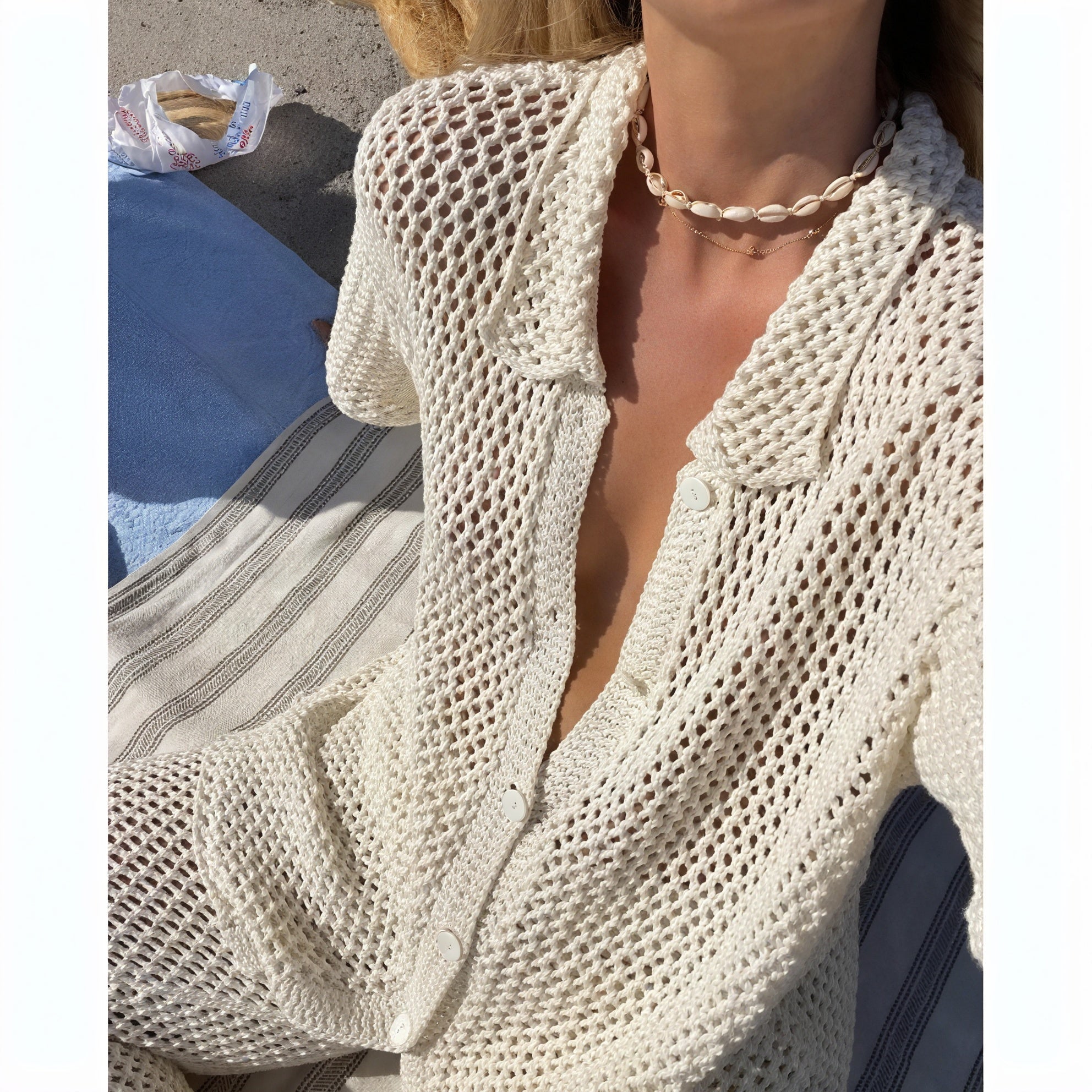 Completo Donna Due Pezzi Maglia Leggera Camicia Abbottonata Pantaloni Fluidi-83778-83cb4908-d391-456d-8eb5-136860de3d25