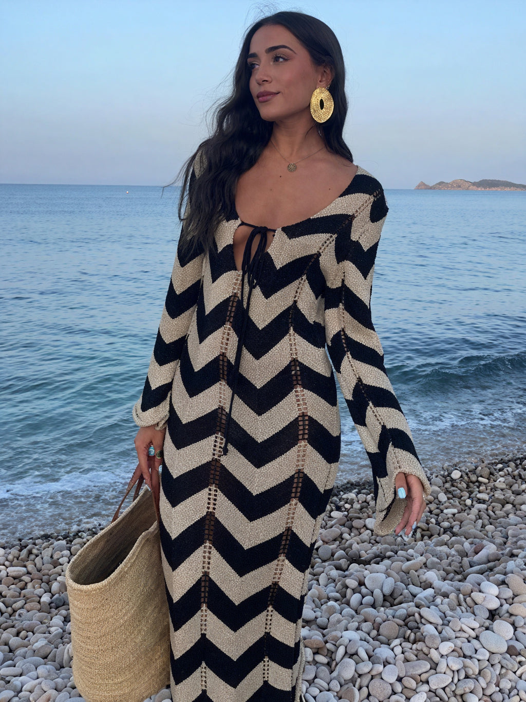 Abito Maglia Donna – Motivo Chevron, Maniche Lunghe-83785-baf4cec6-5aba-47ef-b055-0a3db71487b4