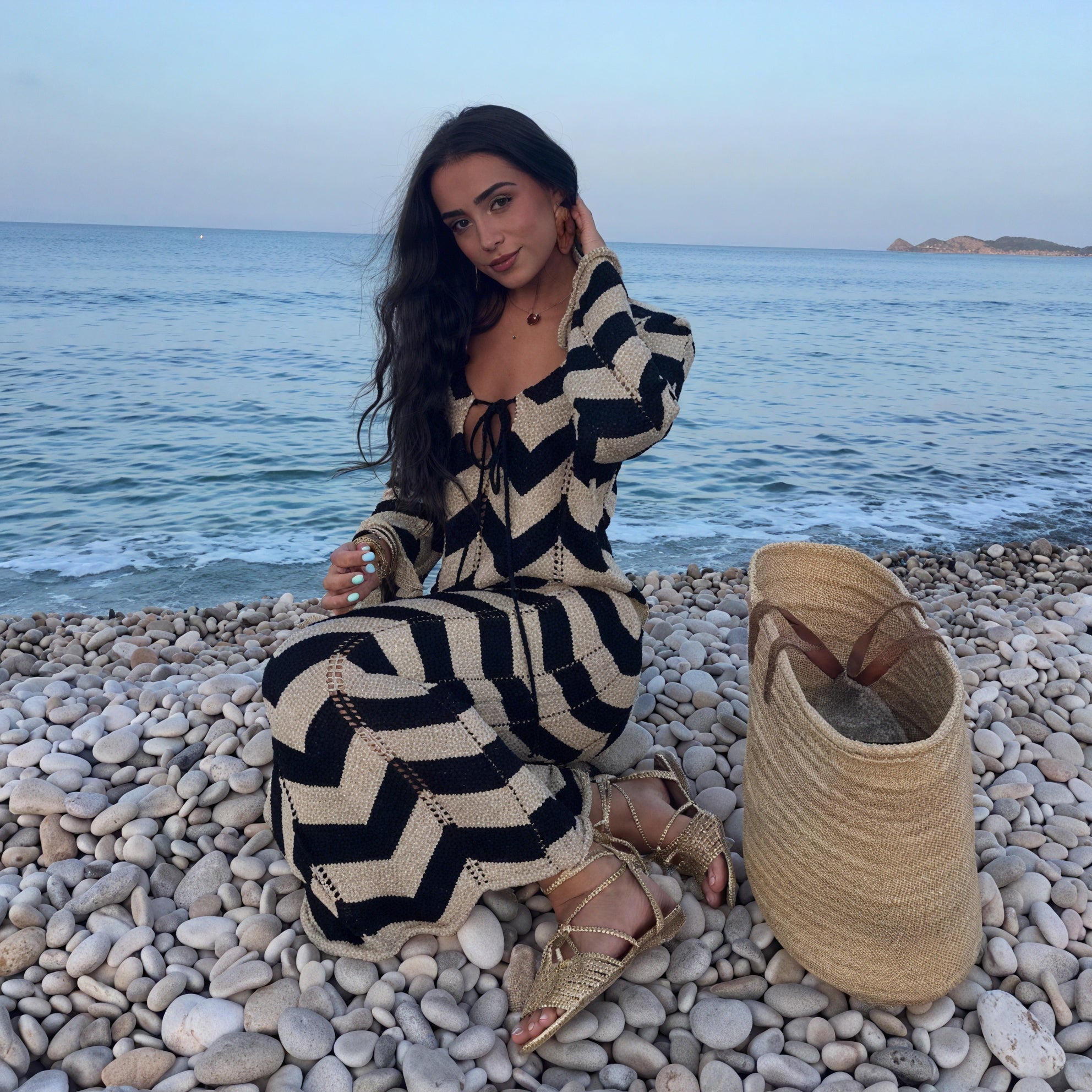 Abito Maglia Donna – Motivo Chevron, Maniche Lunghe-83785-e569d523-10d9-4e10-a44b-ece8f932aba3