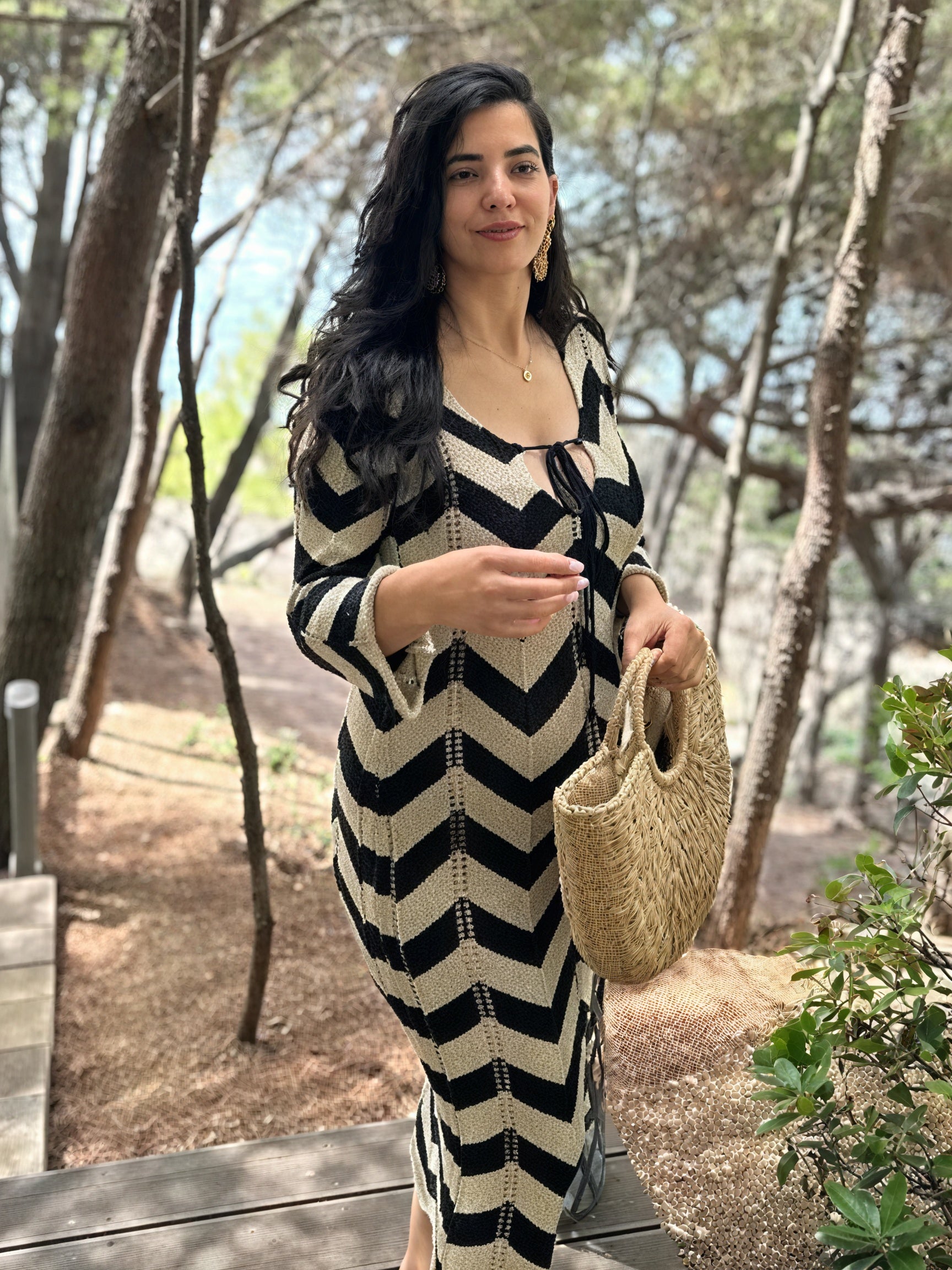 Abito Maglia Donna – Motivo Chevron, Maniche Lunghe-83785-518888dc-4574-4c72-8737-747cc2cf4420