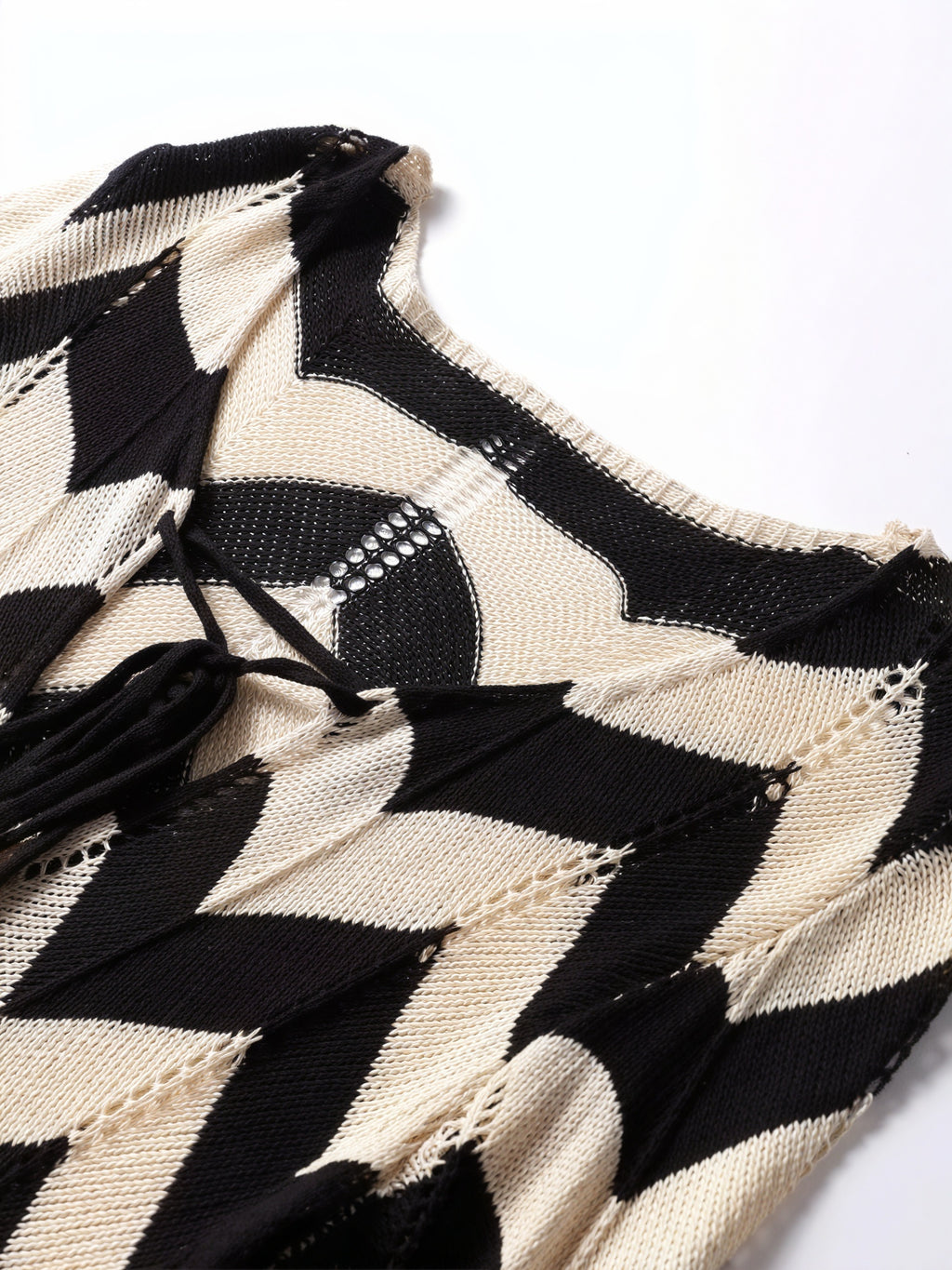 Abito Maglia Donna – Motivo Chevron, Maniche Lunghe-83785-1f66fb26-1f63-4b3a-ade9-f6b36807cc72