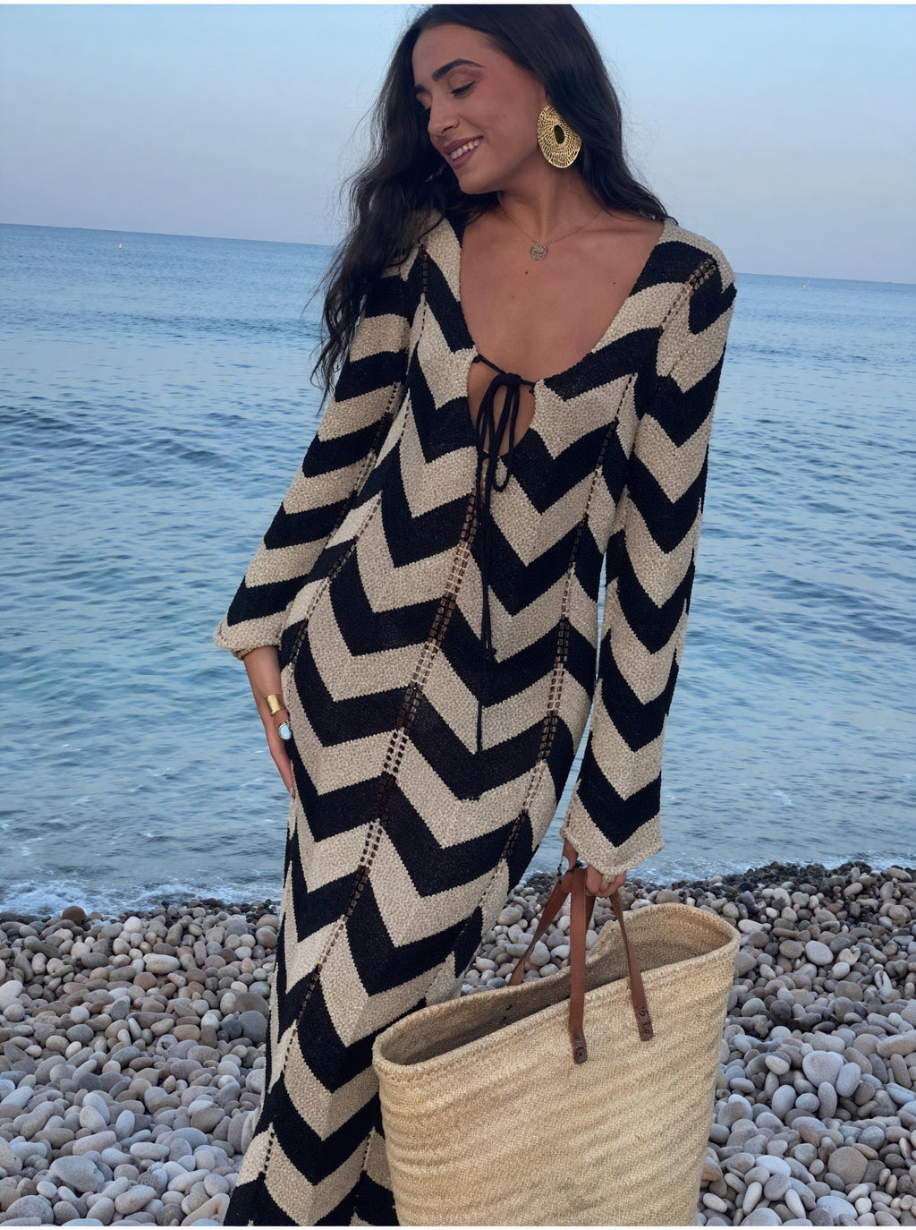 Abito Maglia Donna – Motivo Chevron, Maniche Lunghe-83785-8222111a-68bc-4c1d-8d37-22609a994afb