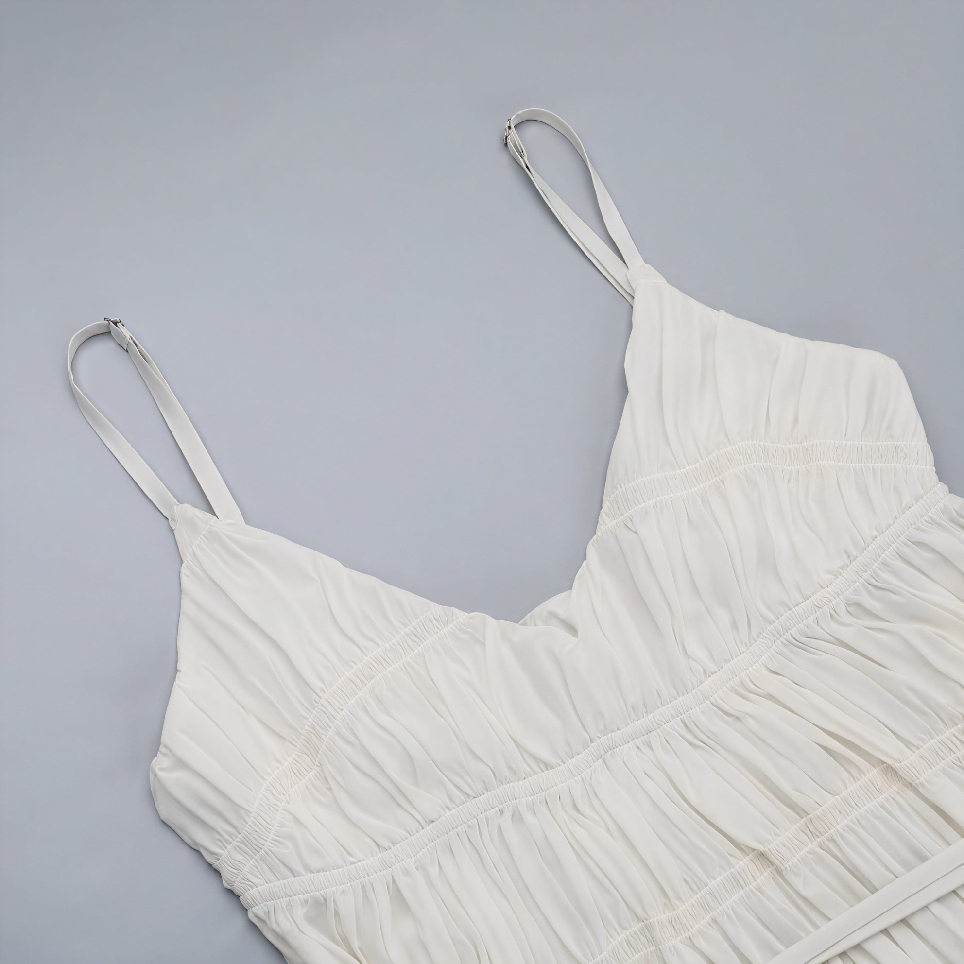 Abito Maxi Donna Plissé con Spalline Sottili Fluido-83811-96531451-0921-4a5a-8726-d5ce7e28dfad