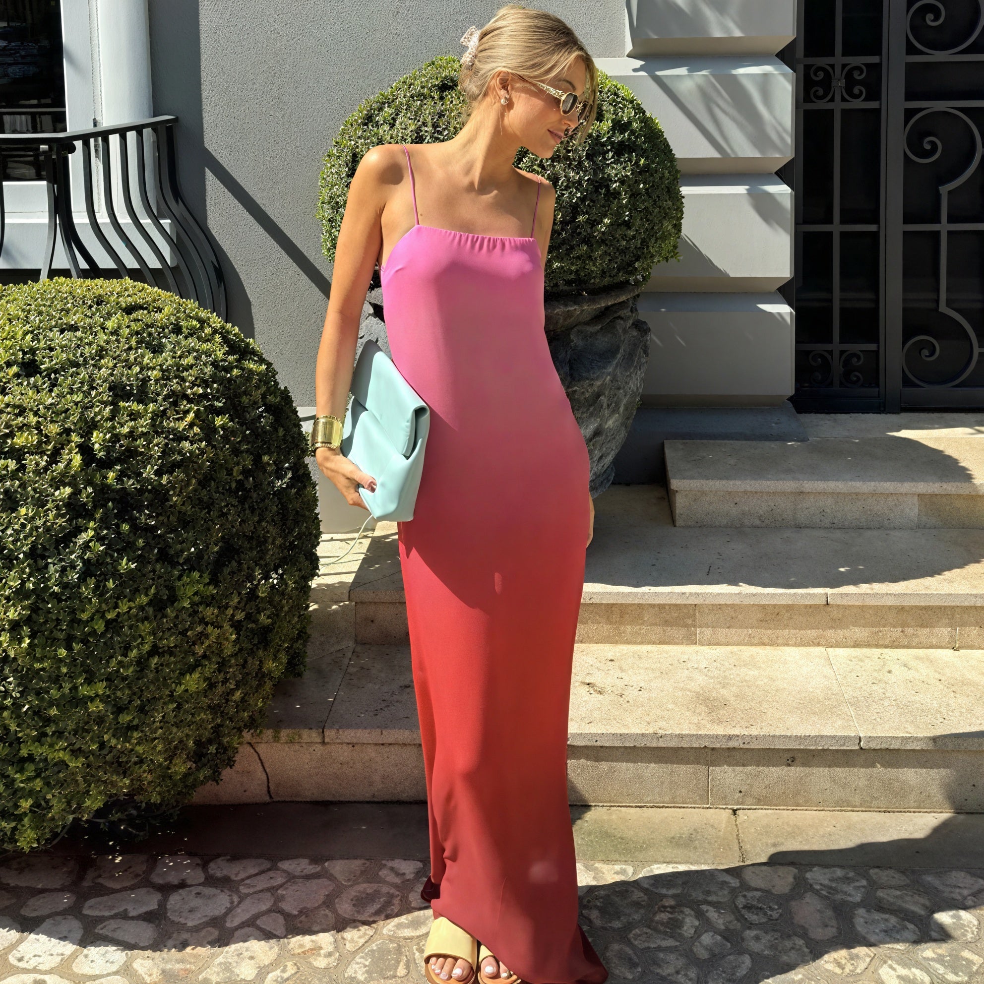 Abito Lungo Donna – Ombre, Spalline Sottili, Senza Maniche, Stile Elegante-83812-347688bc-c49d-4c35-9ed2-907afd8e3796