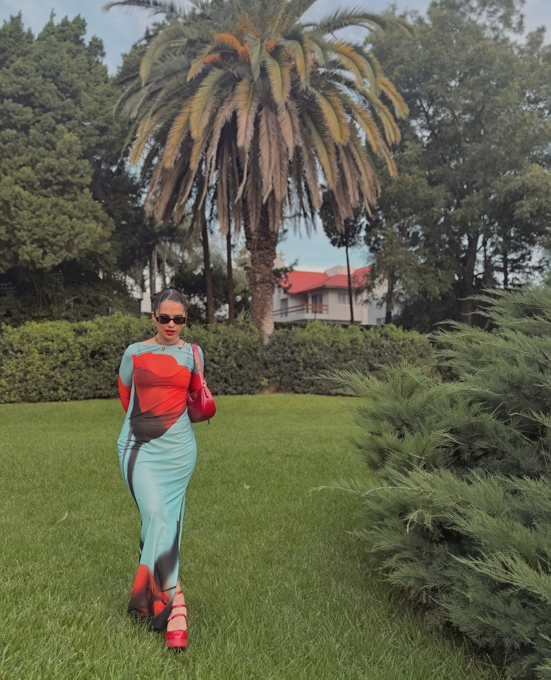 Abito Maxi Donna – Stampa Colorata Floreale, Maniche Lunghe, Lunghezza al Pavimento-83850-94a204c7-6c78-4ffe-b97c-a8c4d5c43043