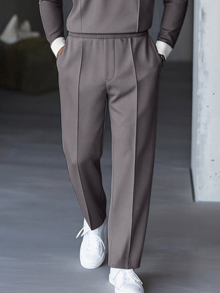 Ricardo Coordinato Moderno con Collo a Contrasto e Zip