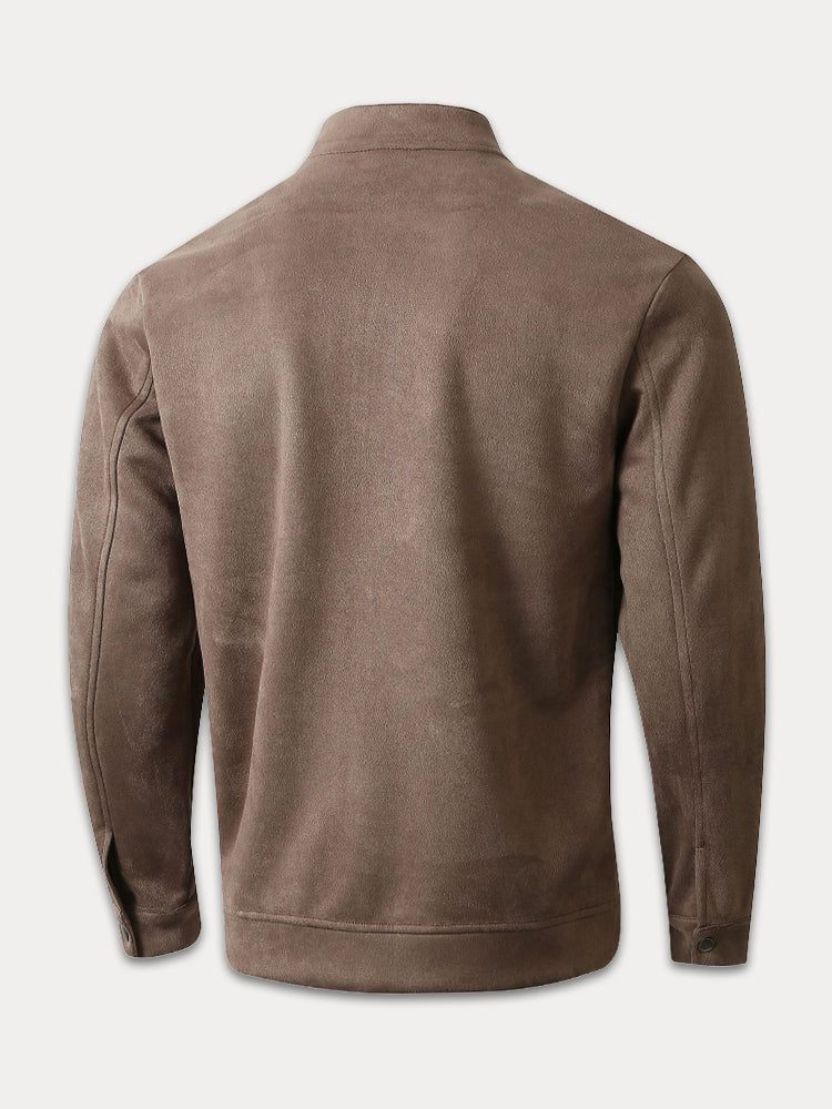 Jonathan Giacca Suede Comfort Zip Stile Moderno
