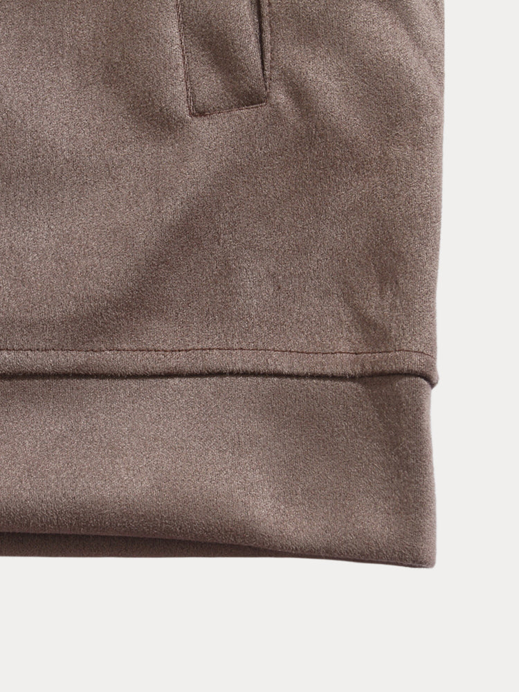 Jonathan Giacca Suede Comfort Zip Stile Moderno