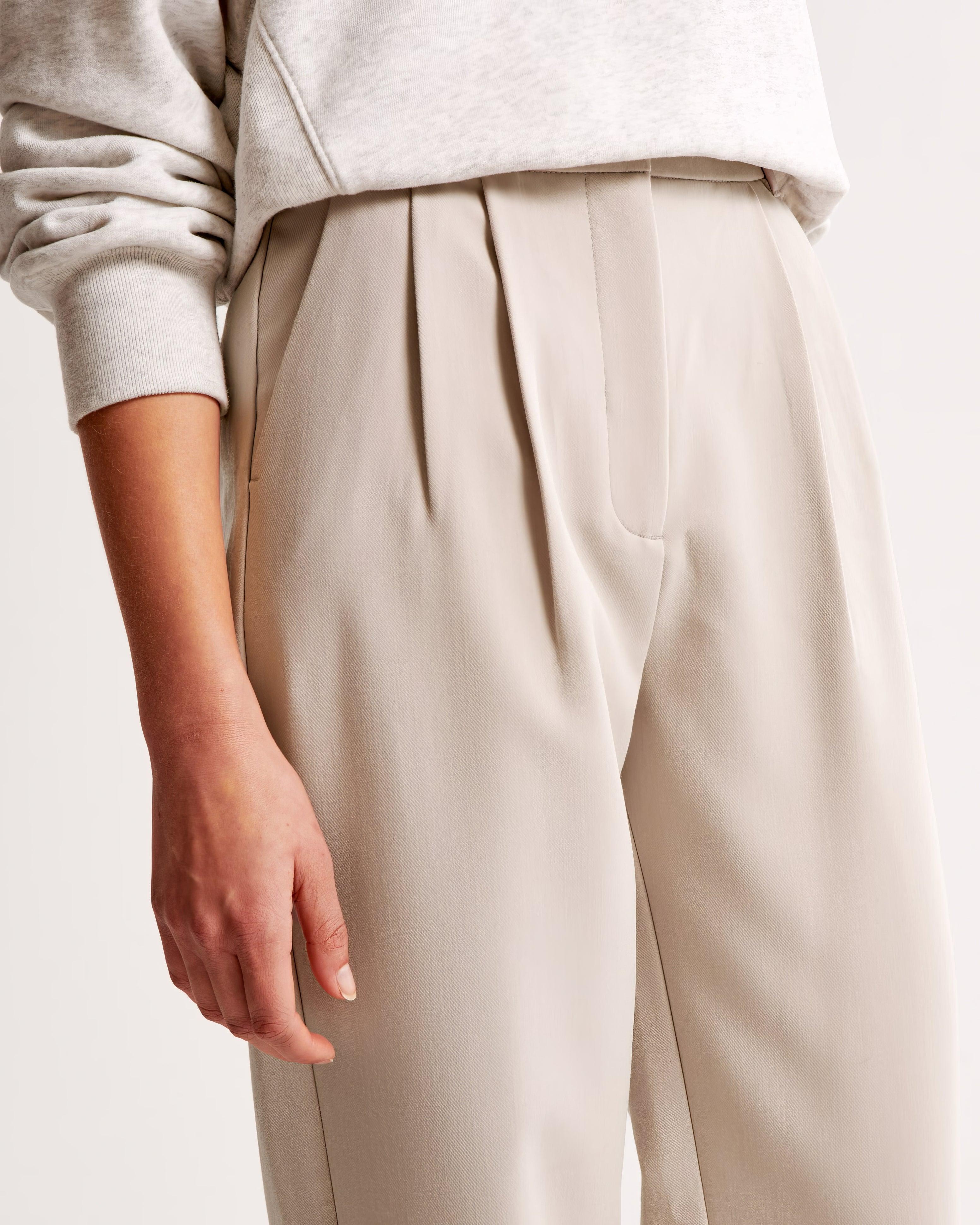 Zara | High Waist Pleated Leg Trousers with Tailored Fit - Image 3