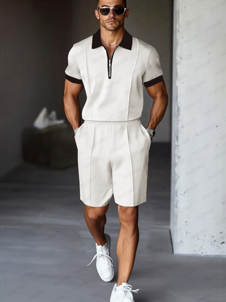 David Completo Moderno Due Pezzi in Tessuto Fresco