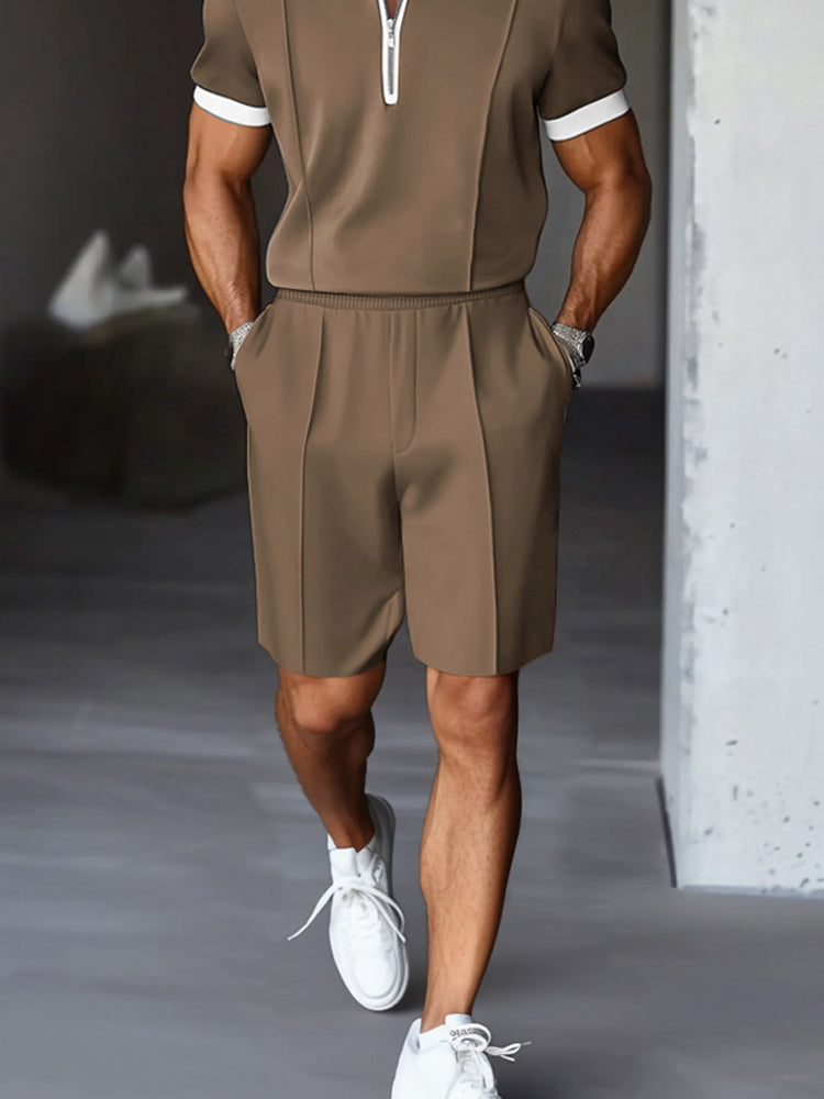 David Completo Moderno Due Pezzi in Tessuto Fresco