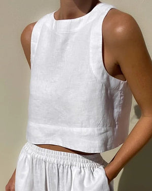Completo Top Corto e Pantaloni Ampi